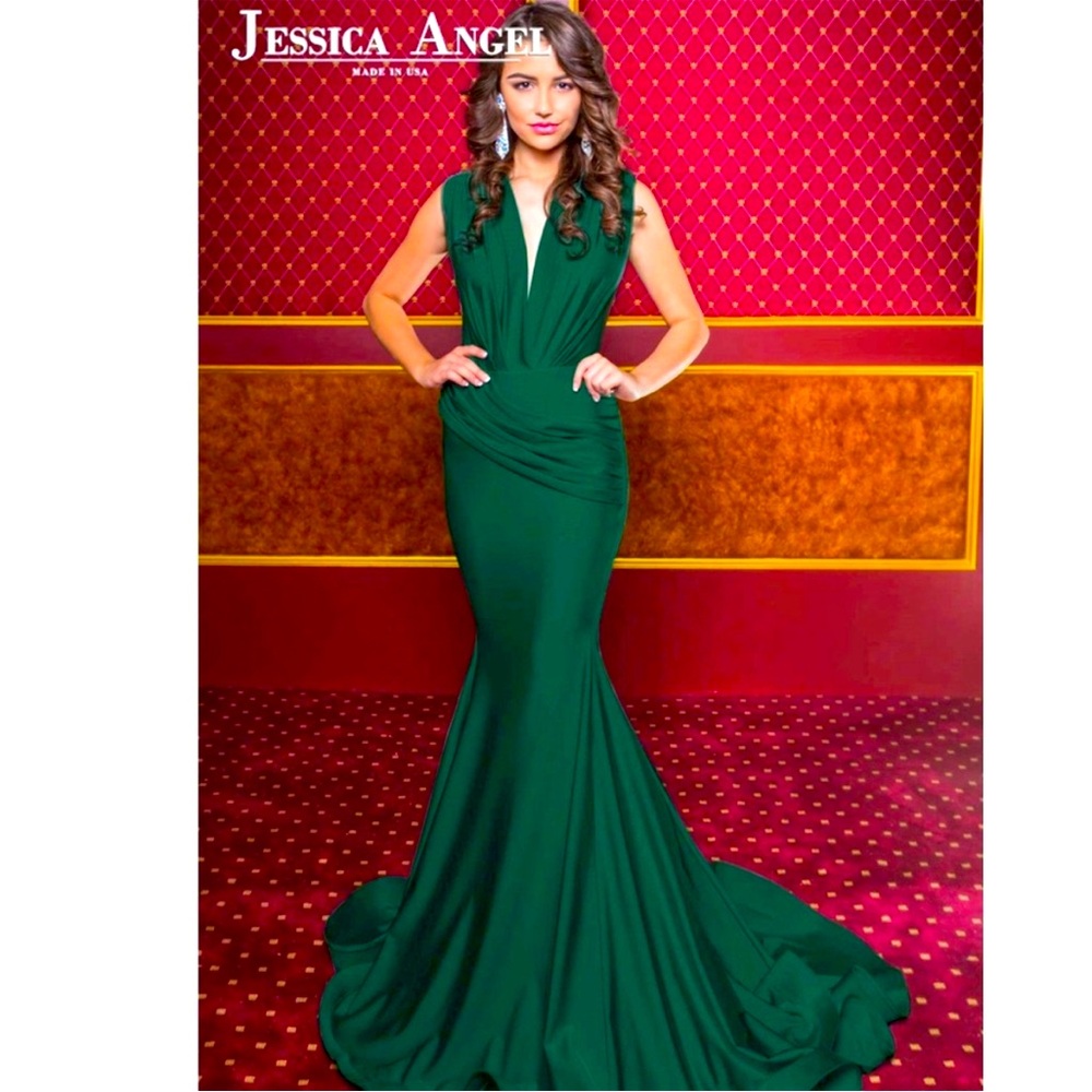 Emerald green Jessica Angel gown